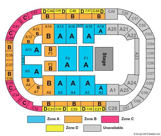 Arena At Ford Idaho Center Star Wars In Concert - Zone Seating Chart